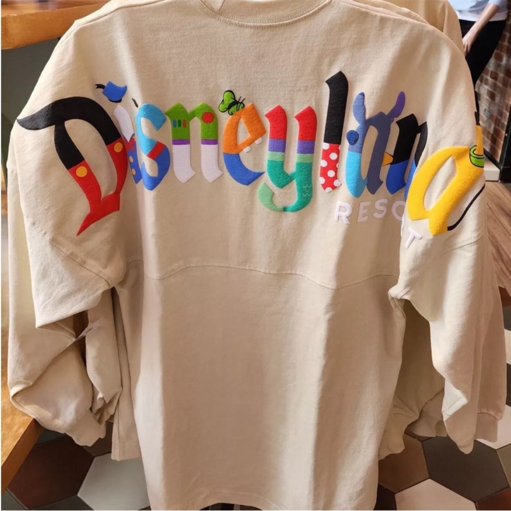 Disney Parks Disneyland Characters Letters Spirit Jersey NEW